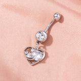 Heart Navel Nail - Stainless Steel Body Piercing Jewelry