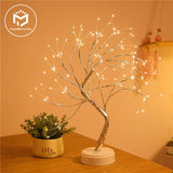 LED Night Light Mini Tree Copper Wire Garland Lamp For Kids Home Bedroom Decoration Decor Fairy Light Holiday lighting