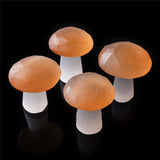 Mushroom Decor 1PC Natural Selenite Quartz Crystal Polished Stones Home Decoration Reiki Healing Natural Quartz Stone Selenita