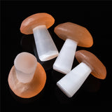 Mushroom Decor 1PC Natural Selenite Quartz Crystal Polished Stones Home Decoration Reiki Healing Natural Quartz Stone Selenita