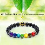 7 Chakra Bracelet with Meaning for Men Women Natural Crystal Healing Anxiety Jewelry Mandala Yoga Meditation Gift