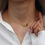 Angel Number 1111 Necklaces Stainless Steel Chain Choker Collar 11:11 Necklace Numerology