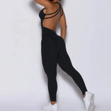 Gym Fitness Overalls Woman Sportswear Push Up Sporty Jumpsuit Sportwear 2024 Sport Set Women Outfit Yoga Clothes