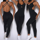 Gym Fitness Overalls Woman Sportswear Push Up Sporty Jumpsuit Sportwear 2024 Sport Set Women Outfit Yoga Clothes