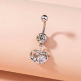 Heart Navel Nail - Stainless Steel Body Piercing Jewelry